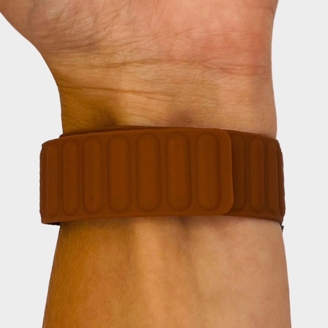brown-samsung-galaxy-watch-7-(40mm)-watch-straps-nz-magnetic-silicone-watch-bands-aus