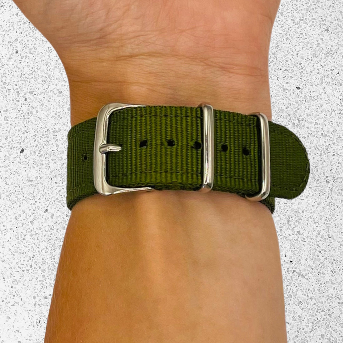 green-samsung-galaxy-watch-5-(40-44mm)-watch-straps-nz-nato-nylon-watch-bands-aus