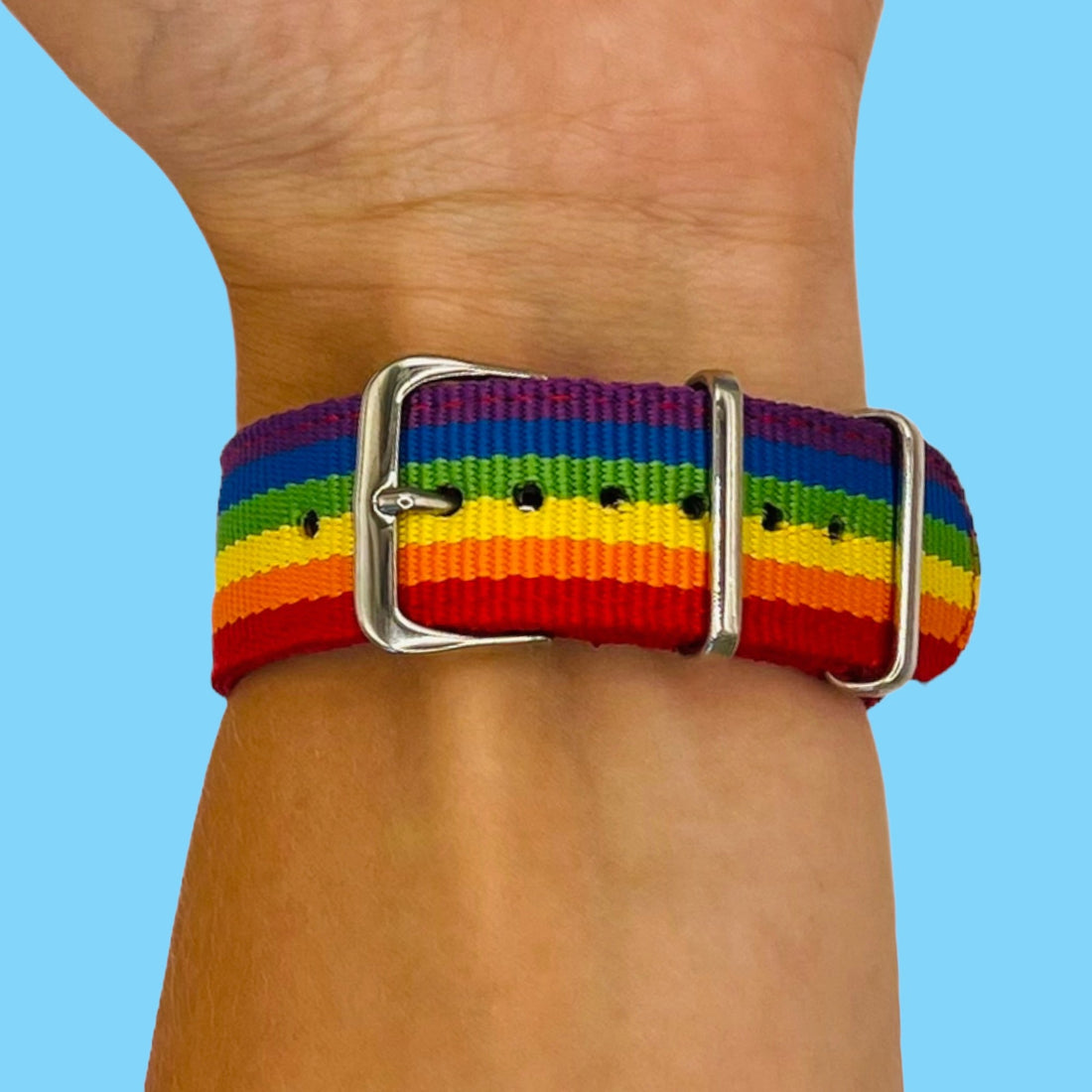 rainbow-samsung-galaxy-watch-5-(40-44mm)-watch-straps-nz-nato-nylon-watch-bands-aus