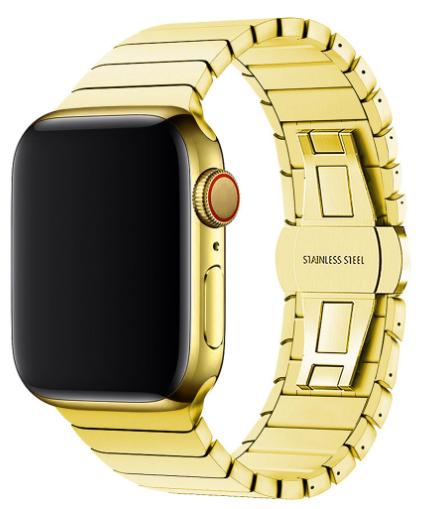 Apple-Watch-Ultra-Titanium-Metal-Link-Watch-Bands-Gold