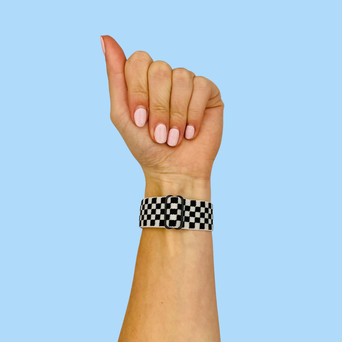 black-white-check-garmin-venu-x1-watch-straps-nz-braided-loop-flex-watch-bands-aus-996824