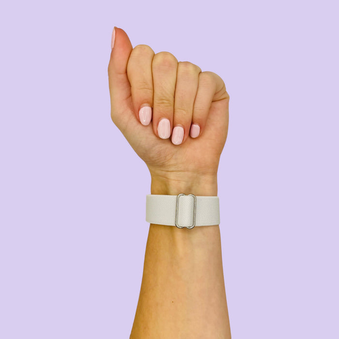 white-asus-zenwatch-2-(1.45")-watch-straps-nz-braided-loop-flex-watch-bands-aus