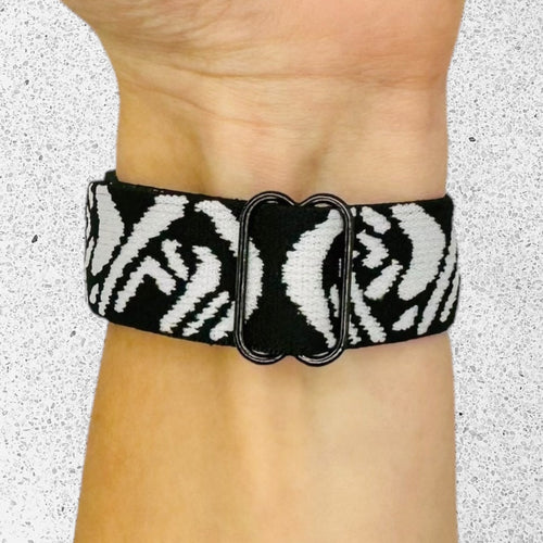 zebra-white-asus-zenwatch-2-(1.45")-watch-straps-nz-braided-loop-flex-watch-bands-aus