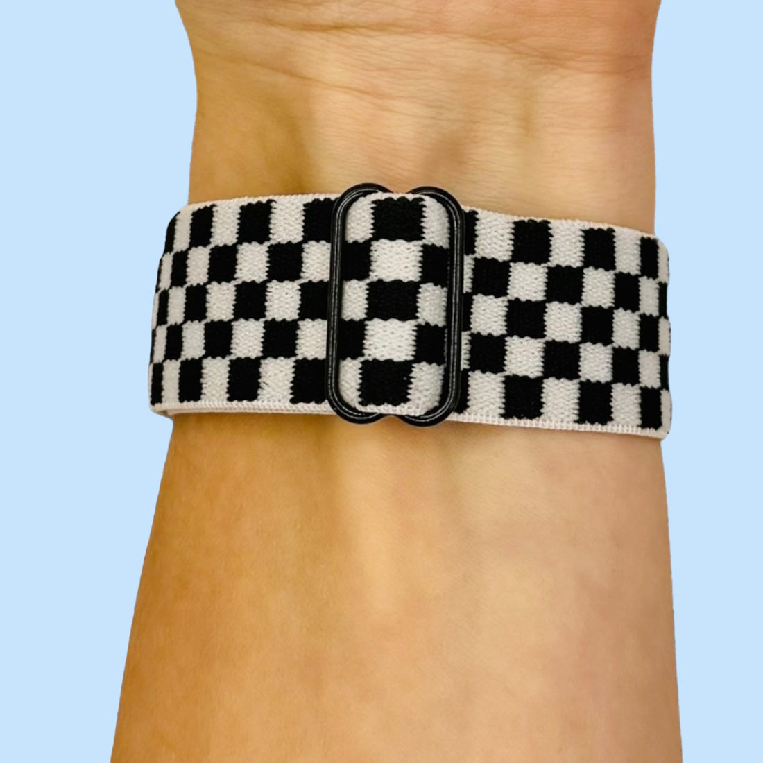 black-white-check-garmin-forerunner-55-watch-straps-nz-braided-loop-flex-watch-bands-aus-996782