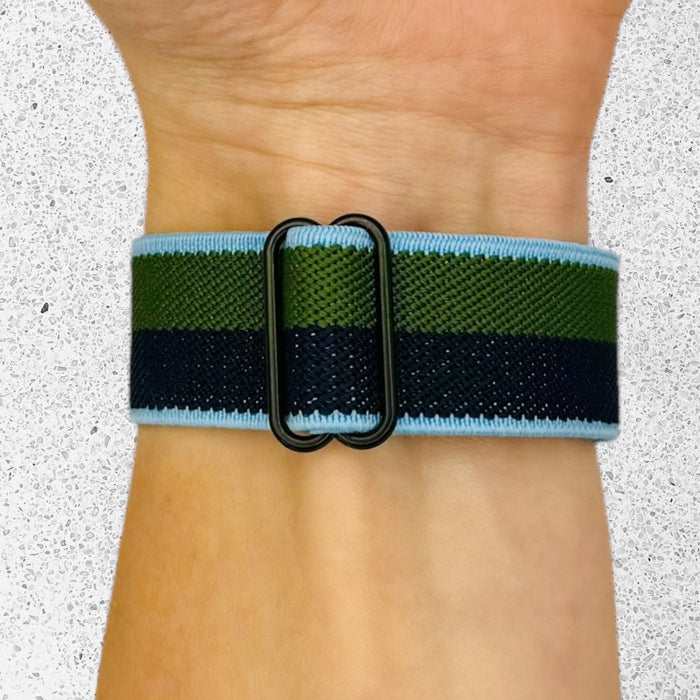 blue-green-stripe-asus-zenwatch-2-(1.45")-watch-straps-nz-braided-loop-flex-watch-bands-aus