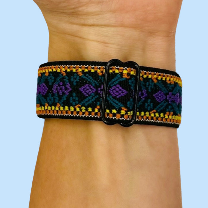 bohemian-purple-asus-zenwatch-2-(1.45")-watch-straps-nz-braided-loop-flex-watch-bands-aus