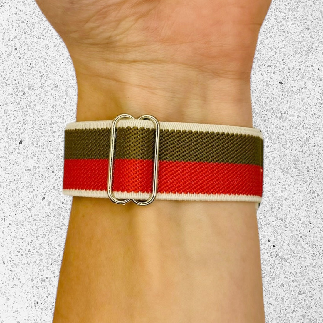 red-brown-white-stripe-garmin-venu-x1-watch-straps-nz-braided-loop-flex-watch-bands-aus-996810