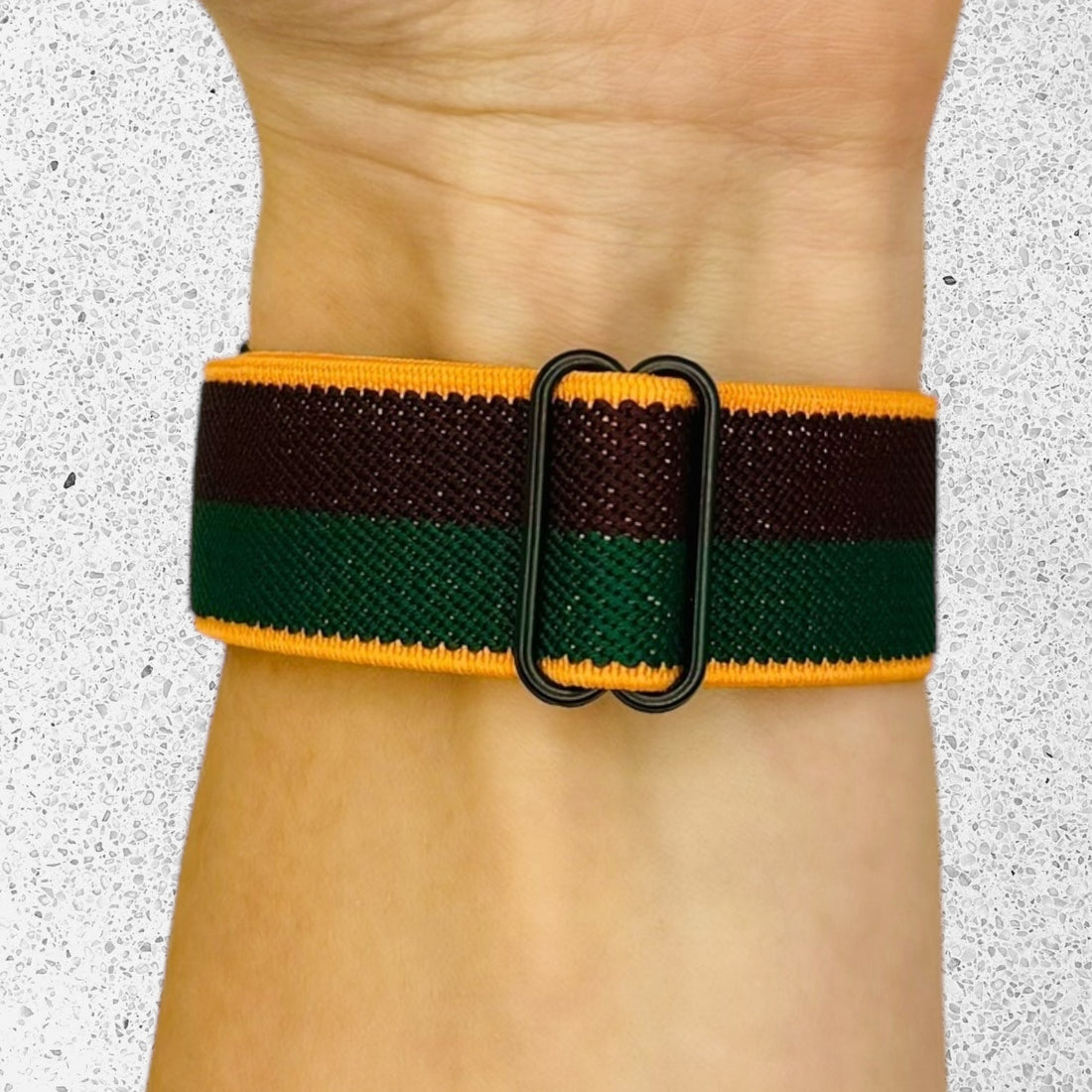 green-brown-orange-stripe-huawei-watch-3-pro-watch-straps-nz-braided-loop-flex-watch-bands-aus-996809
