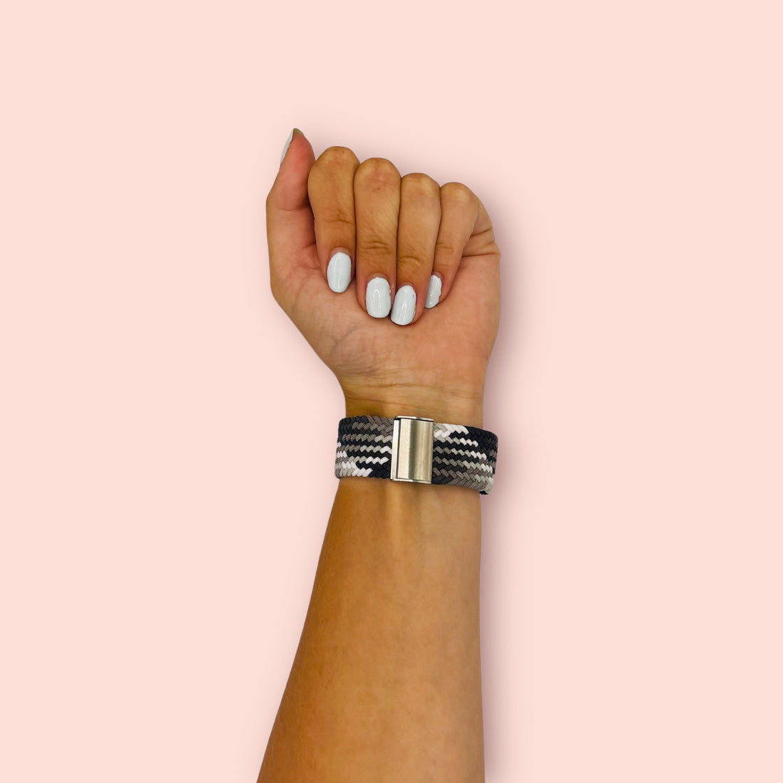 black-grey-white-garmin-venu-x1-watch-straps-nz-nylon-braided-loop-watch-bands-aus-995784