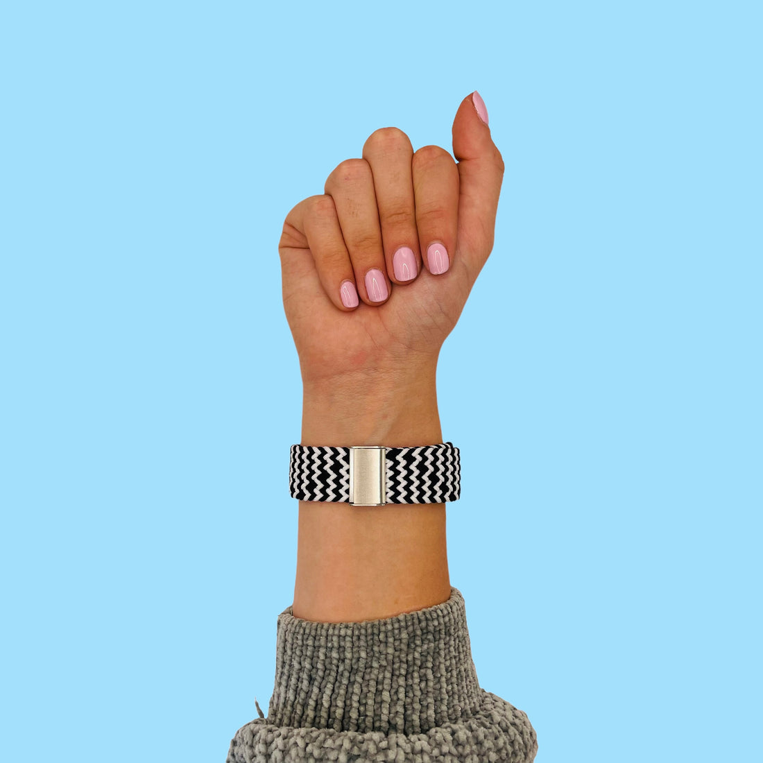 black-white-zig-watch-straps-nz-nylon-braided-loop-watch-bands-aus-995712,995762,997112