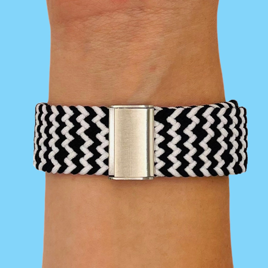 black-white-zig-garmin-venu-x1-watch-straps-nz-nylon-braided-loop-watch-bands-aus-995762