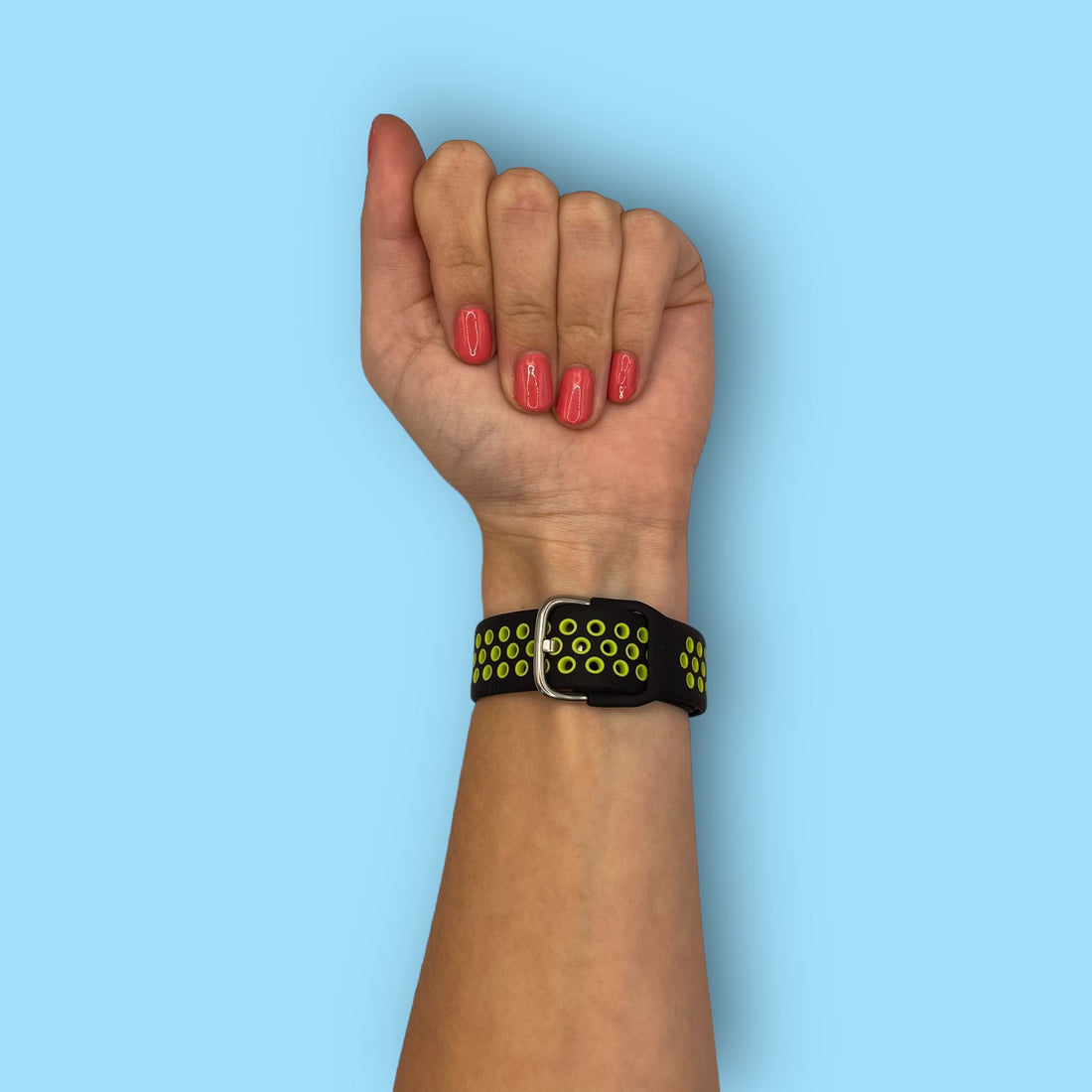 black-and-green-coros-vertix-2-watch-straps-nz-silicone-sports-watch-bands-aus