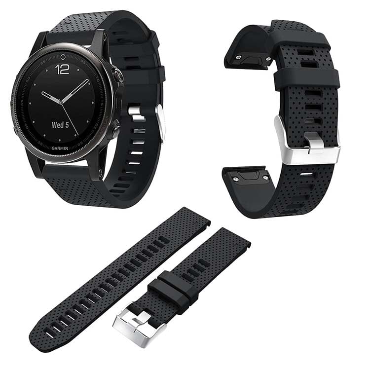black-garmin-forerunner-970-watch-straps-nz-silicone-watch-bands-aus