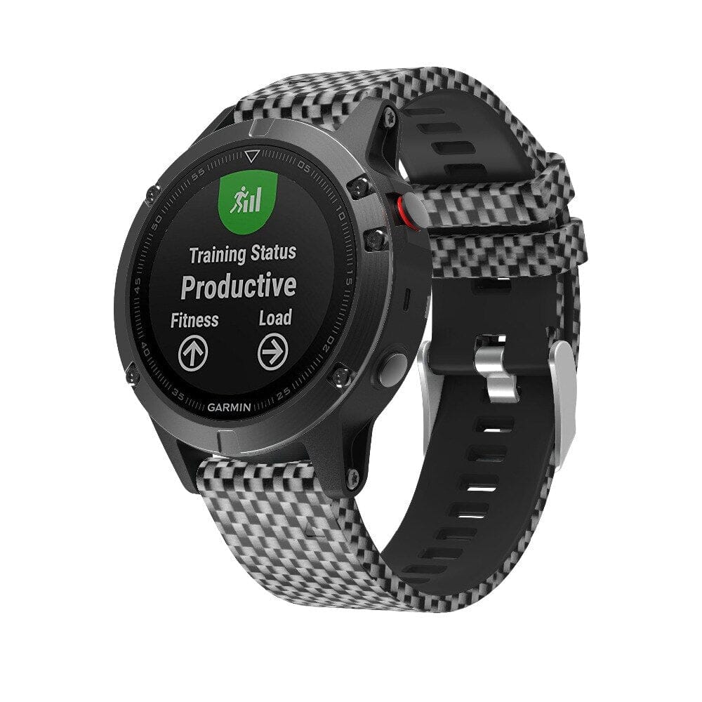 black-checks-garmin-forerunner-955-watch-straps-nz-pattern-silicone-watch-bands-aus-803301