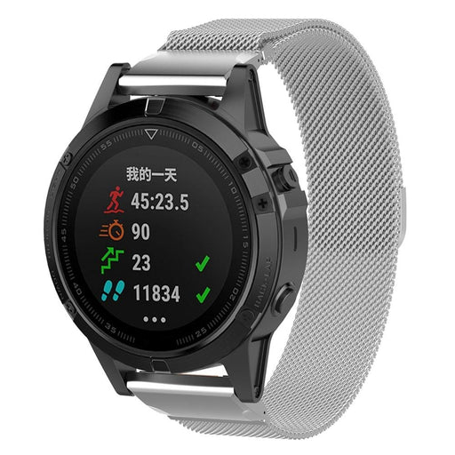 silver-garmin-epix-pro-(gen-2,-42mm)-watch-straps-nz-milanese-watch-bands-aus