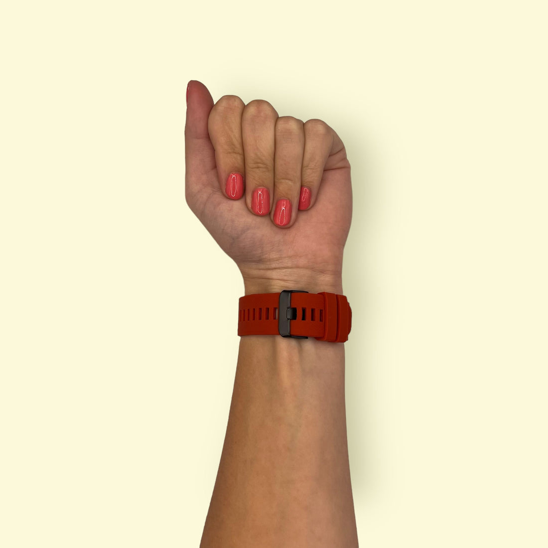 red-coros-vertix-watch-straps-nz-silicone-watch-bands-aus