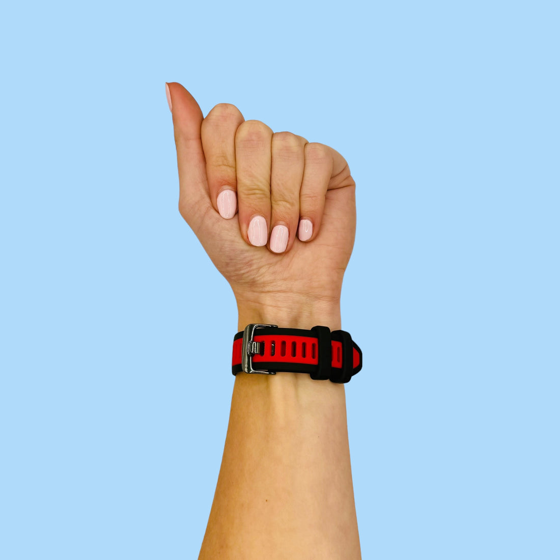 black-red-garmin-venu-x1-watch-straps-nz-dual-colour-silicone-watch-bands-aus-996623
