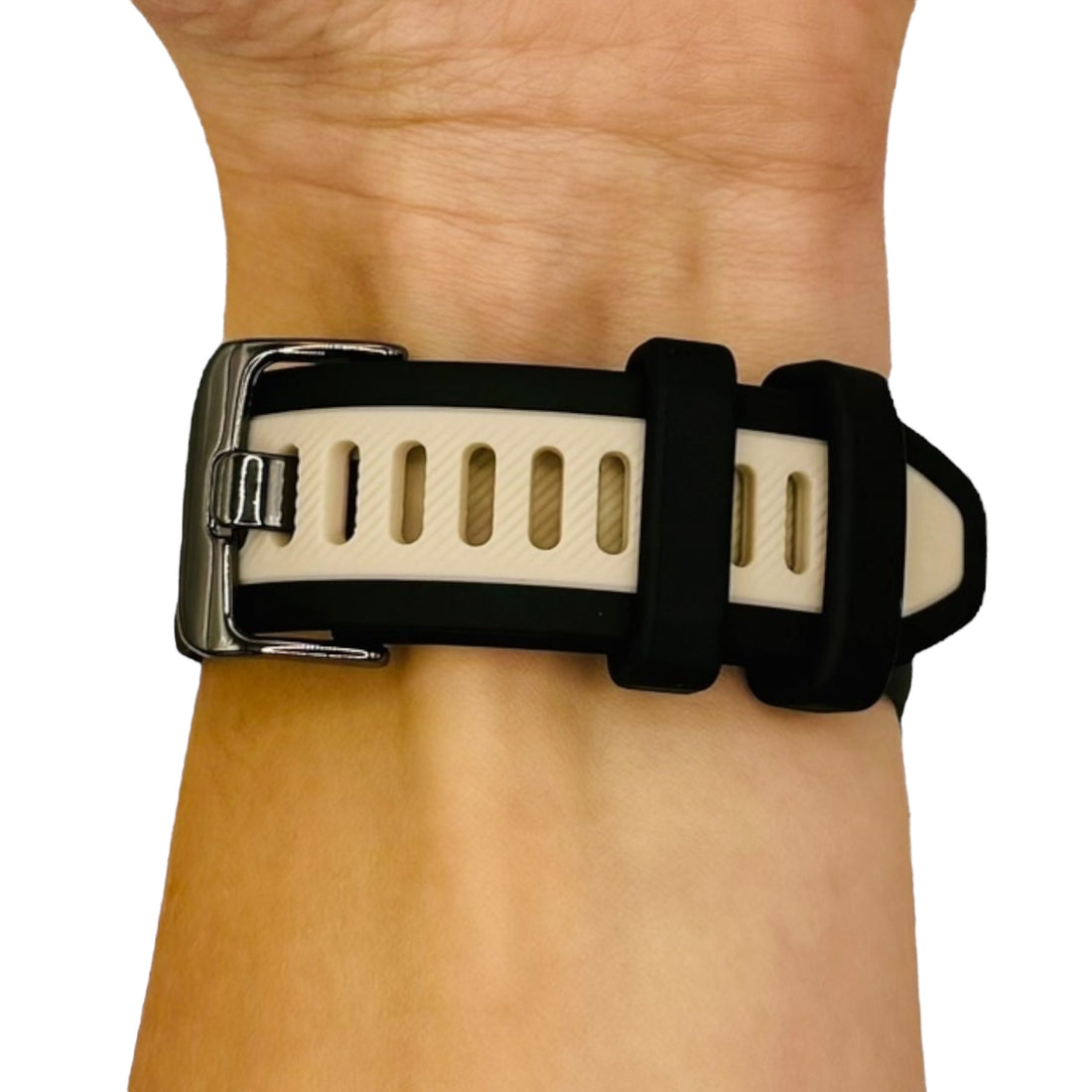 black-beige-quicksilver-22mm-range-watch-straps-nz-dual-colour-silicone-watch-bands-aus-996625