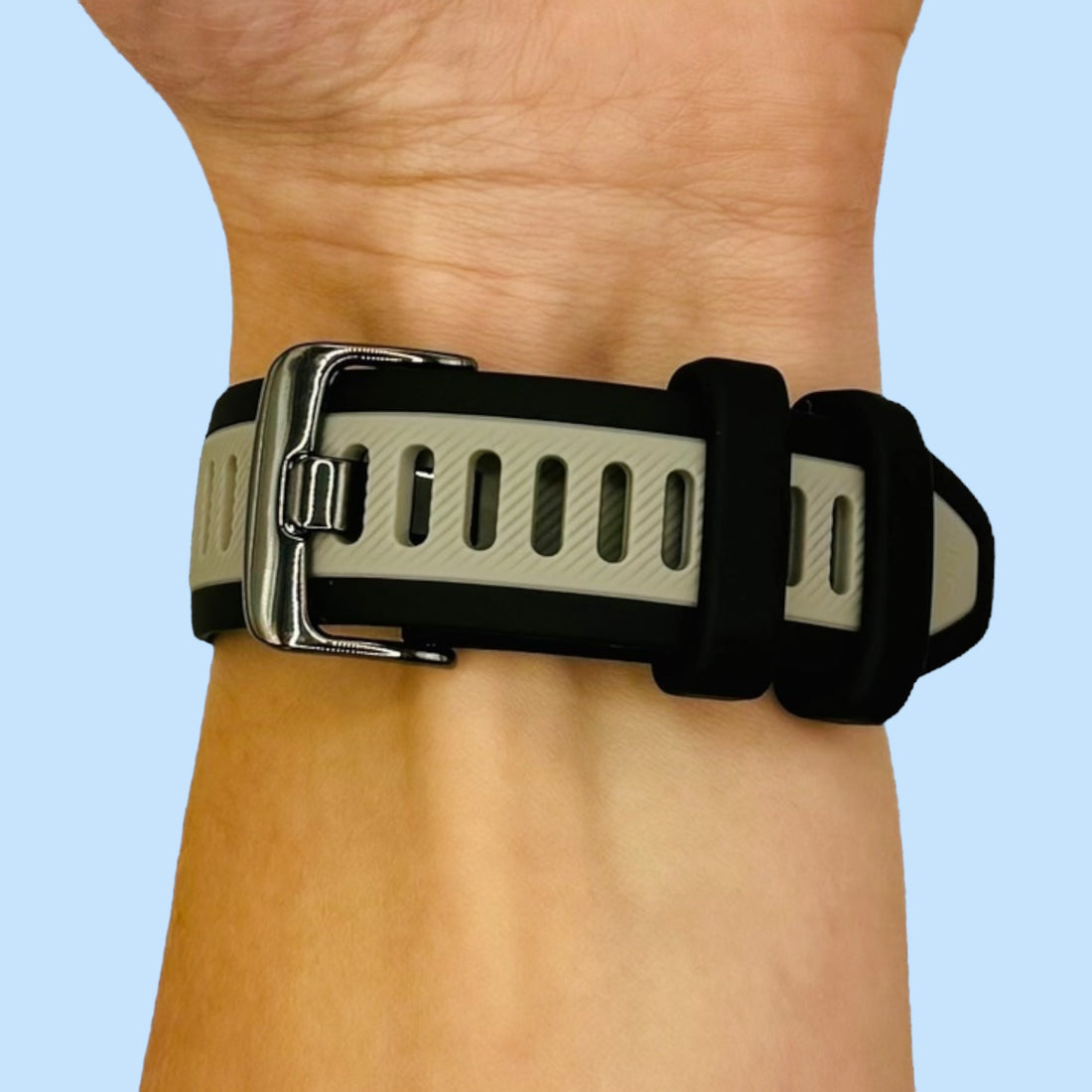 black-grey-garmin-venu-x1-watch-straps-nz-dual-colour-silicone-watch-bands-aus-996626