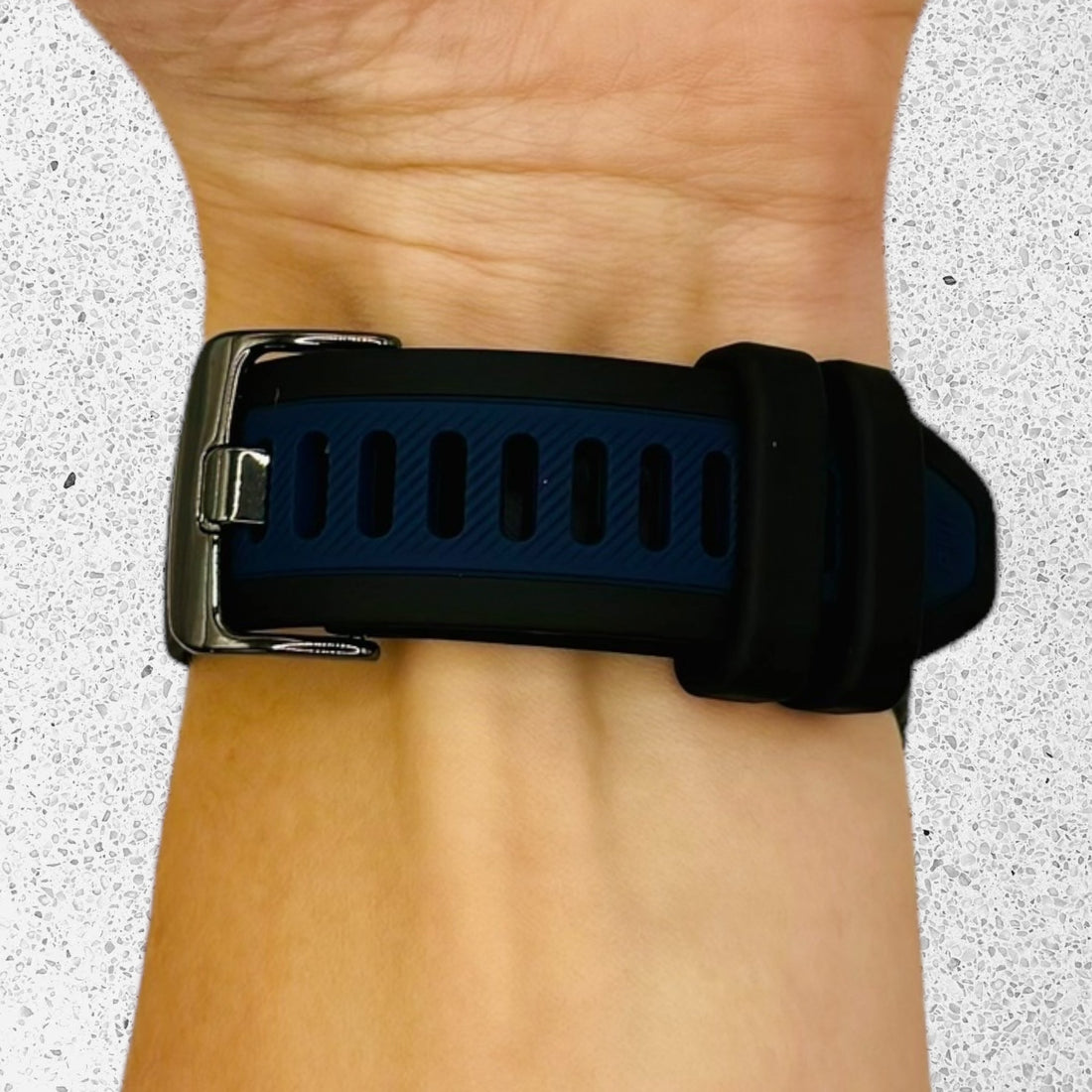 black-navy-blue-garmin-venu-x1-watch-straps-nz-dual-colour-silicone-watch-bands-aus-996627