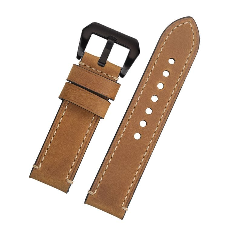 brown-black-buckle-garmin-venu-x1-watch-straps-nz-retro-leather-watch-bands-aus