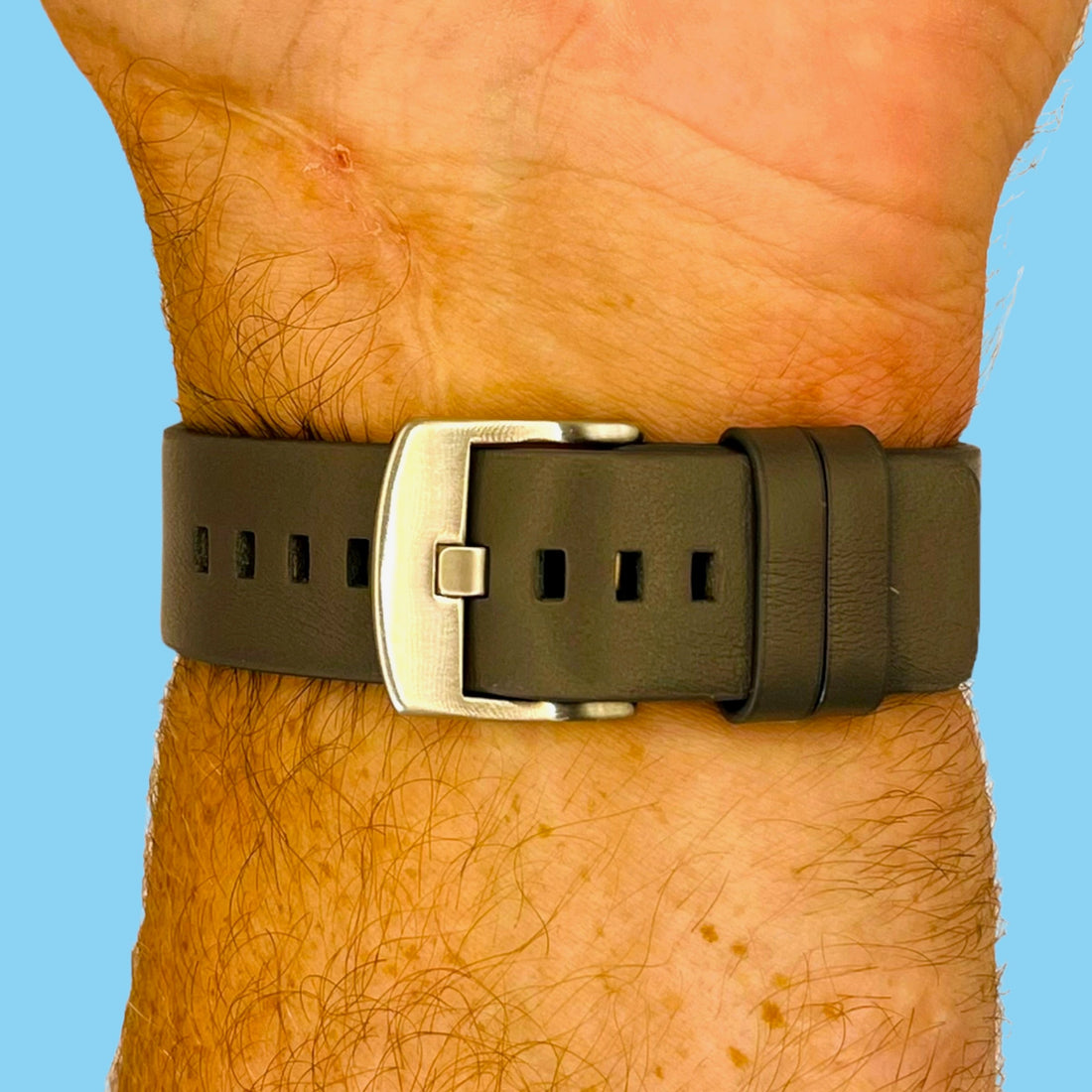 grey-silver-buckle-garmin-venu-x1-watch-straps-nz-leather-watch-bands-aus
