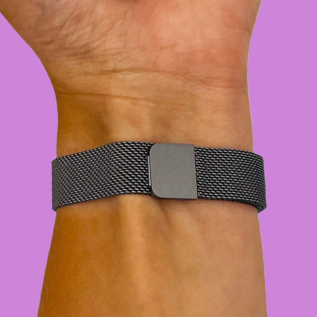 charcoal-metal-garmin-bounce-2-watch-straps-nz-milanese-watch-bands-aus