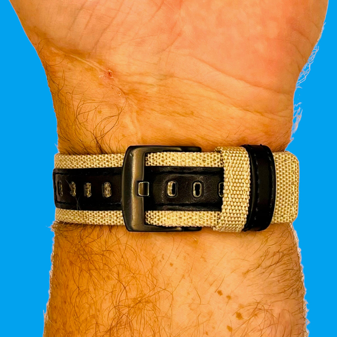 khaki-garmin-quickfit-20mm-watch-straps-nz-nylon-and-leather-watch-bands-aus