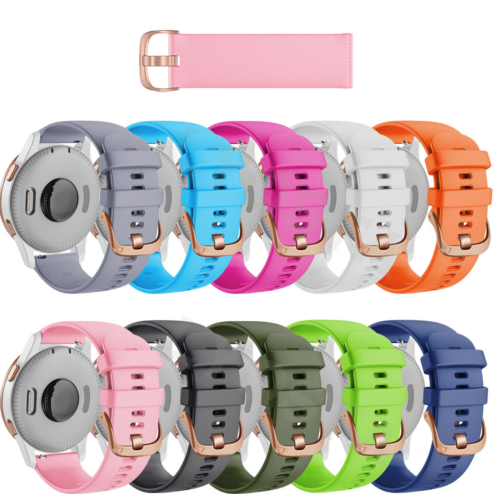 white-rose-gold-buckle-garmin-epix-pro-(gen-2,-42mm)-watch-straps-nz-silicone-watch-bands-aus