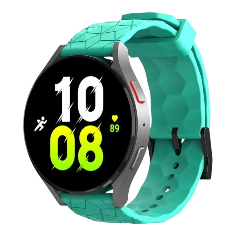 teal-watch-straps-nz-silicone-football-pattern-watch-bands-aus