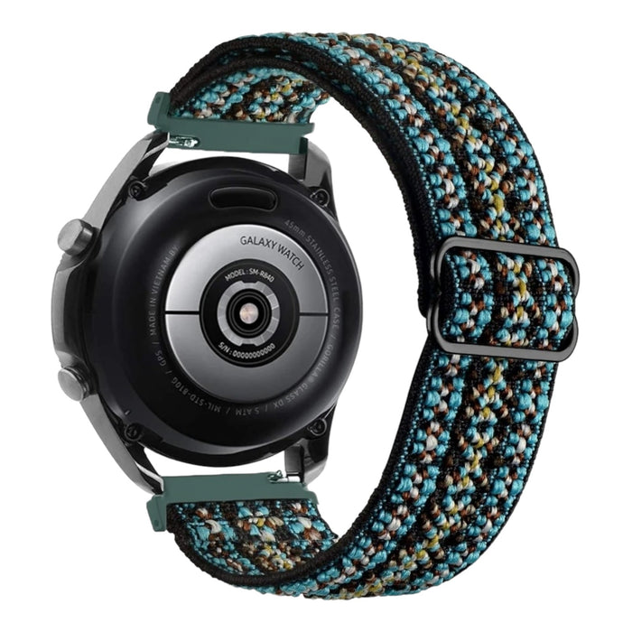 bohemian-teal-asus-zenwatch-2-(1.45")-watch-straps-nz-braided-loop-flex-watch-bands-aus