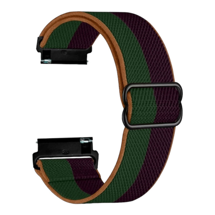 green-brown-orange-stripe-asus-zenwatch-2-(1.45")-watch-straps-nz-braided-loop-flex-watch-bands-aus