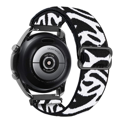 zebra-white-asus-zenwatch-2-(1.45")-watch-straps-nz-braided-loop-flex-watch-bands-aus