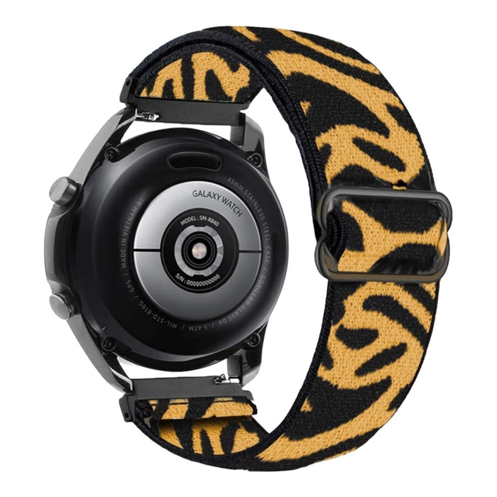 zebra-yellow-asus-zenwatch-2-(1.45")-watch-straps-nz-braided-loop-flex-watch-bands-aus