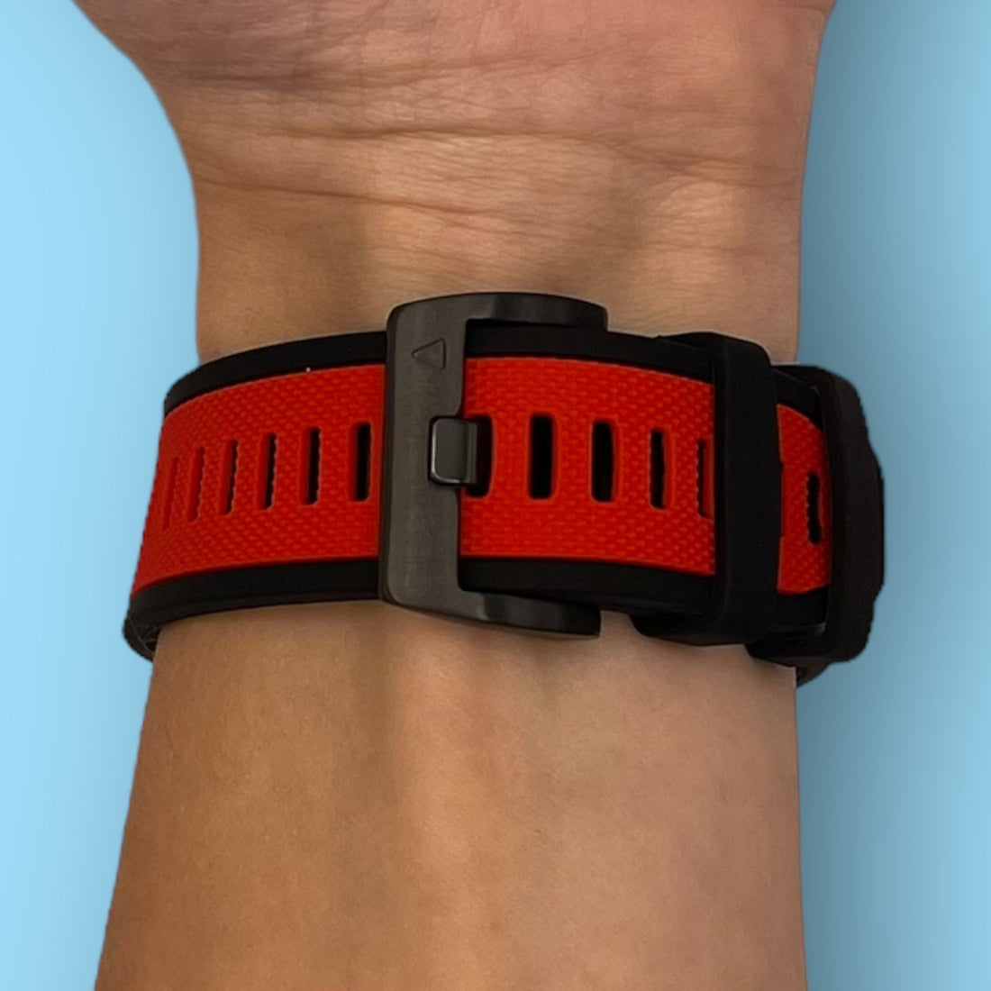 red-garmin-instinct-3-(45mm)-watch-straps-nz-dual-colour-sports-watch-bands-aus