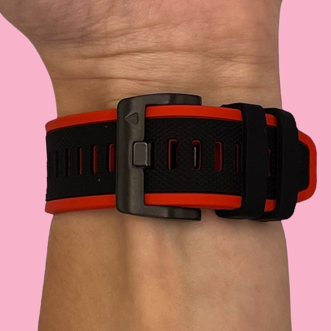red-black-garmin-approach-s70-(47mm)-watch-straps-nz-dual-colour-sports-watch-bands-aus