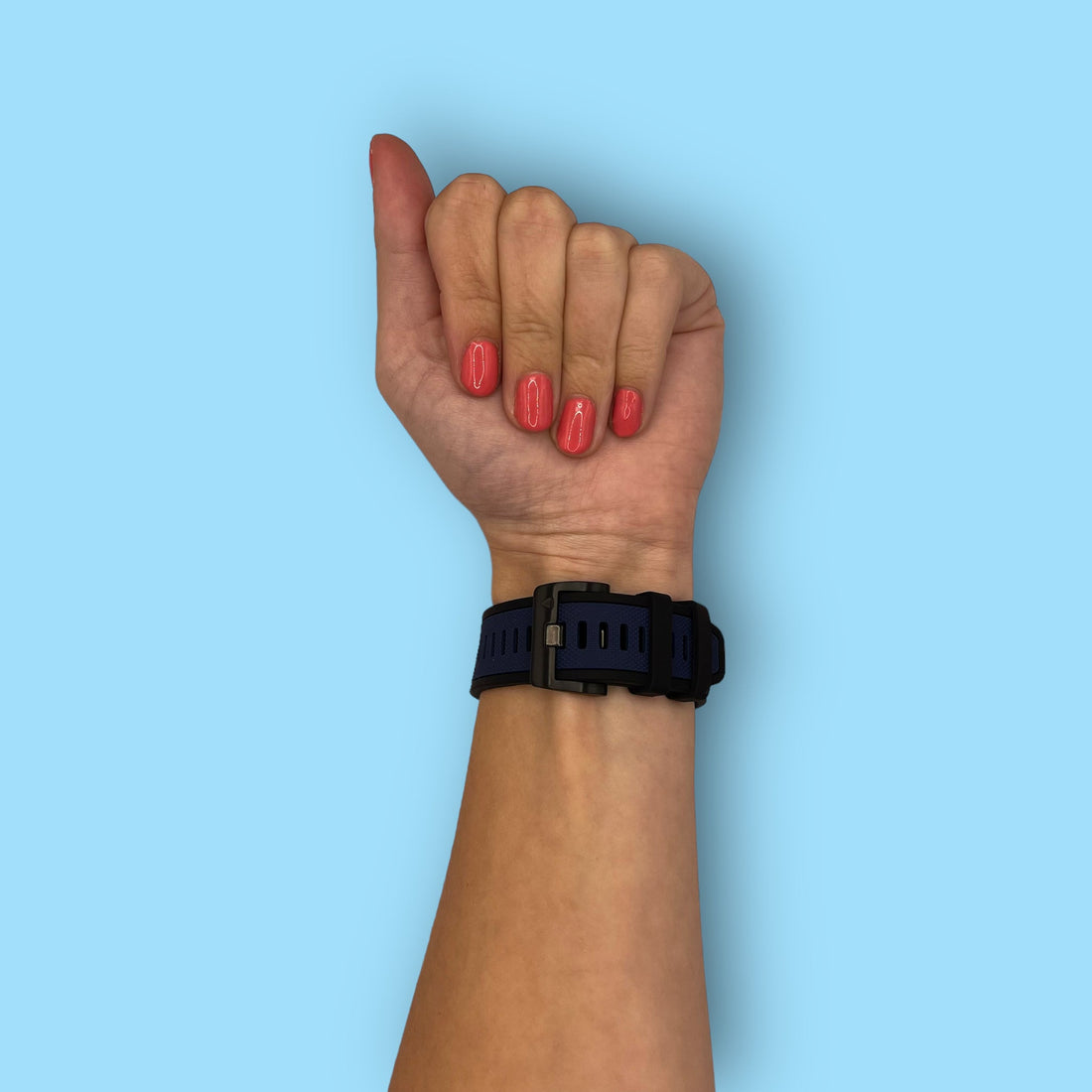 navy-blue-garmin-forerunner-955-watch-straps-nz-dual-colour-sports-watch-bands-aus-803603