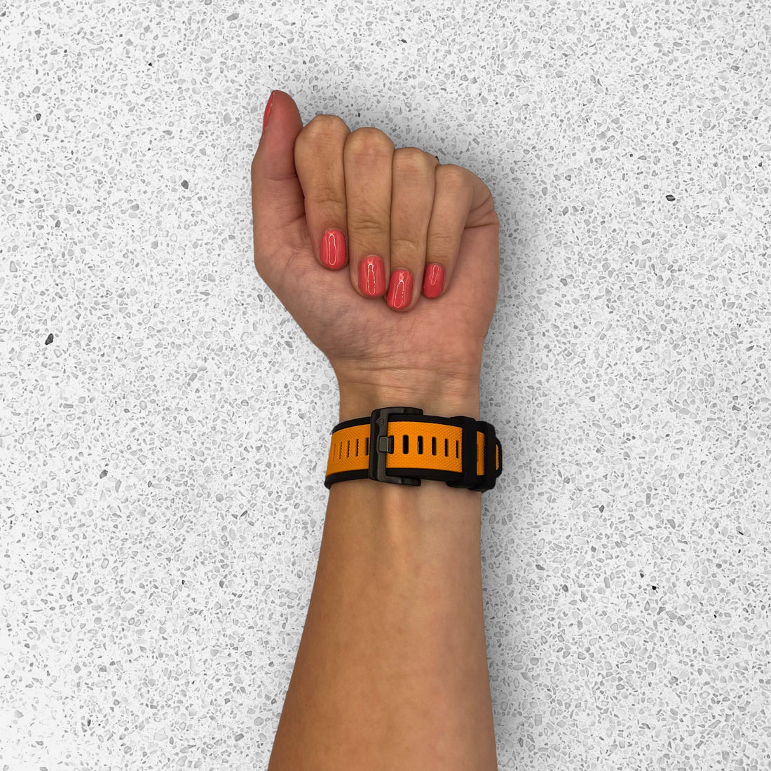 orange-garmin-approach-s70-(47mm)-watch-straps-nz-dual-colour-sports-watch-bands-aus