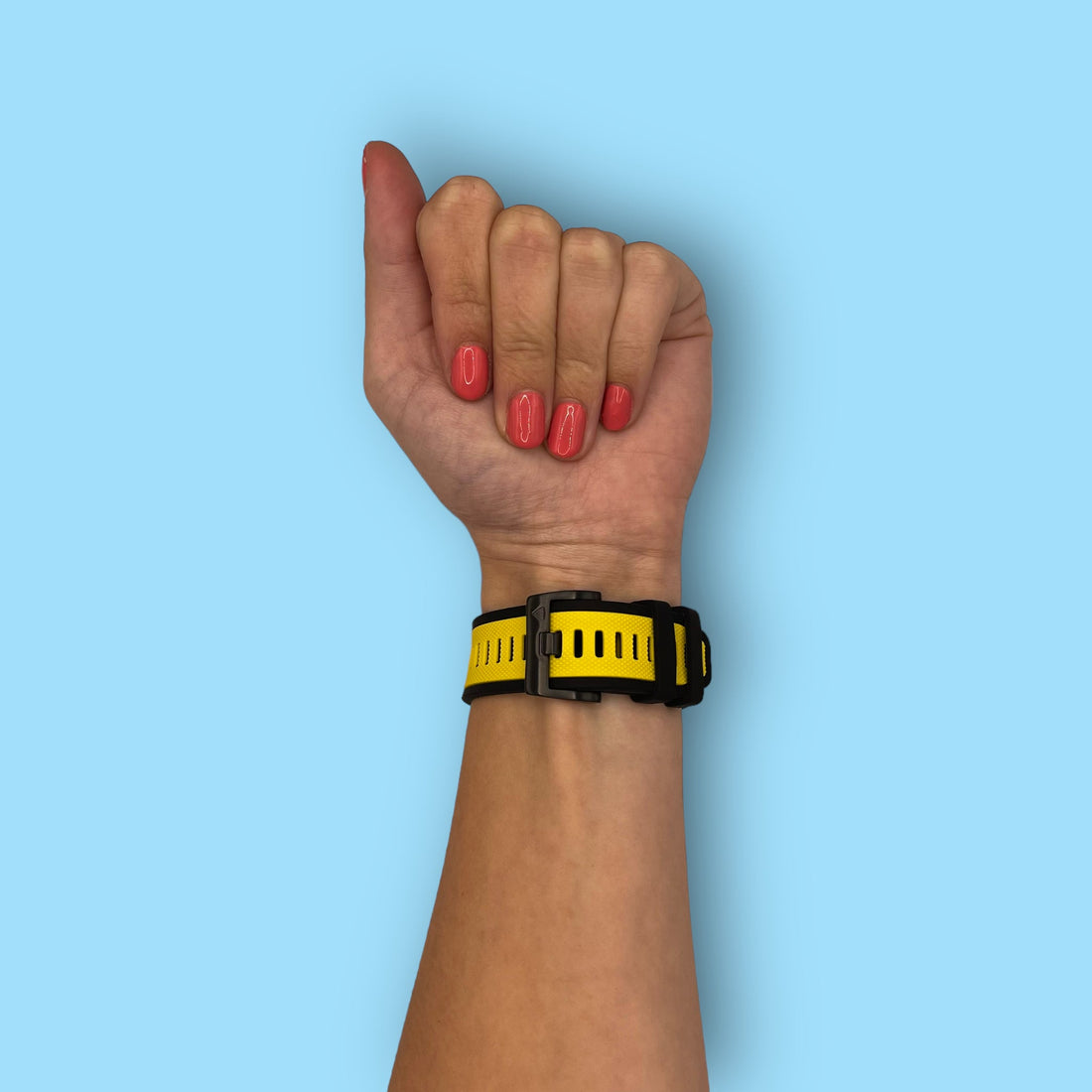 yellow-garmin-forerunner-745-watch-straps-nz-dual-colour-sports-watch-bands-aus