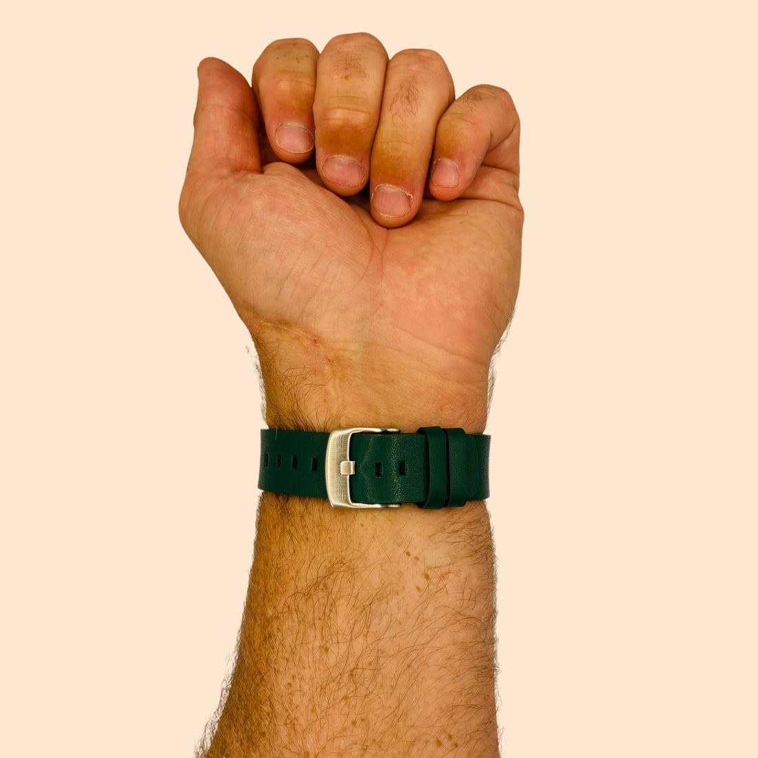 green-silver-buckle-garmin-venu-x1-watch-straps-nz-leather-watch-bands-aus
