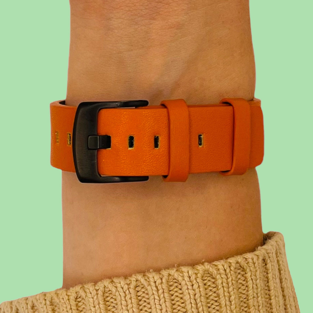 orange-black-buckle-garmin-venu-x1-watch-straps-nz-leather-watch-bands-aus