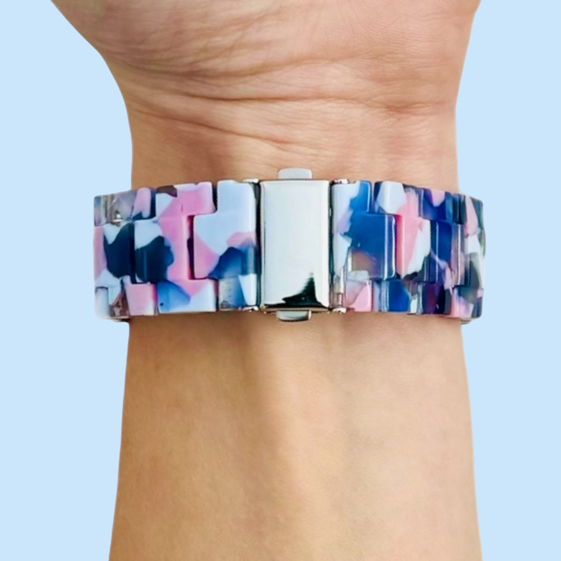 blue-floral-garmin-vivoactive-4-watch-straps-nz-resin-watch-bands-aus-991203