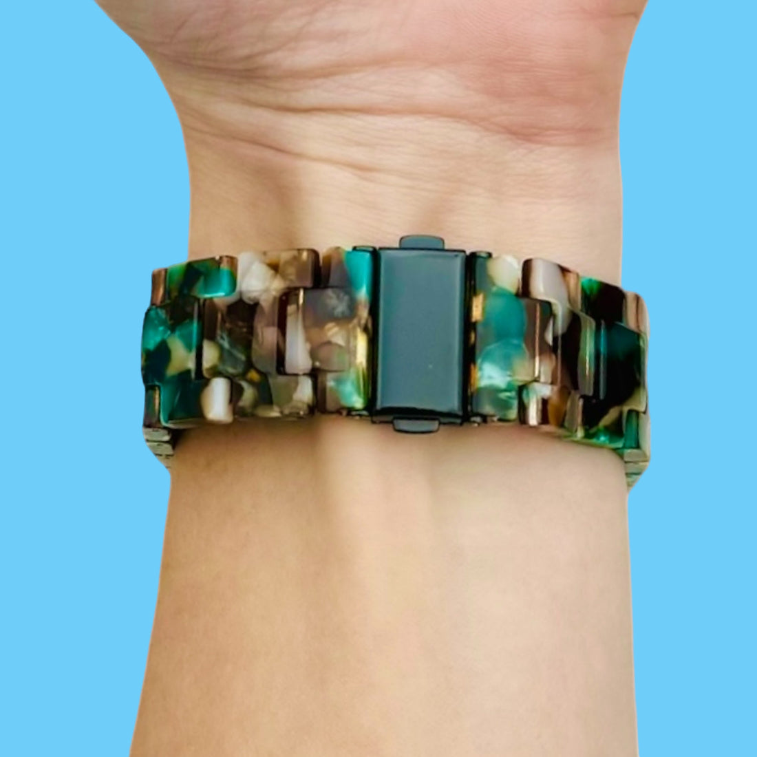 blue-flowers-garmin-vivoactive-4-watch-straps-nz-resin-watch-bands-aus-991205