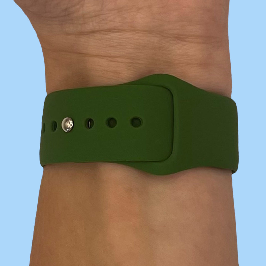 army-green-google-pixel-watch-3-(41mm)-watch-straps-nz-silicone-button-watch-bands-aus-997021
