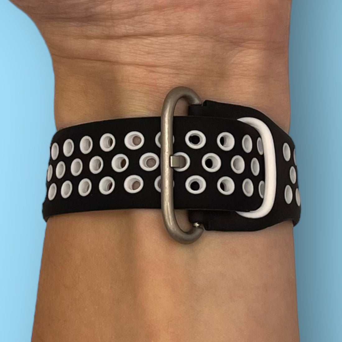 black-and-white-garmin-instinct-watch-straps-nz-silicone-sports-watch-bands-aus