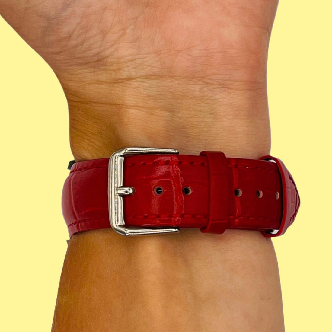 red-garmin-venu-x1-watch-straps-nz-snakeskin-leather-watch-bands-aus