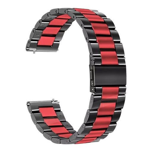 black-red-metal-garmin-venu-2s-watch-straps-nz-stainless-steel-link-watch-bands-aus-991105