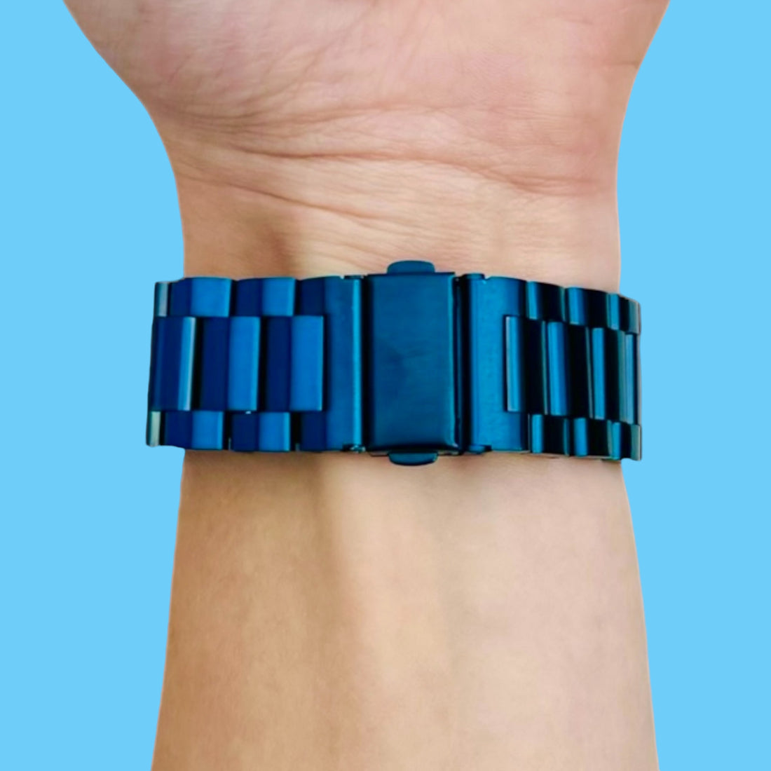 blue-metal-garmin-vivomove-3s-watch-straps-nz-stainless-steel-link-watch-bands-aus