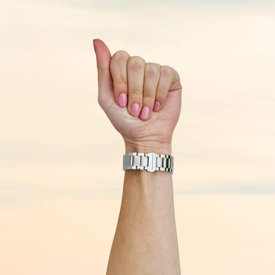 silver-rose-gold-stripe-metal-garmin-fenix-7s-watch-straps-nz-stainless-steel-link-watch-bands-aus-991028