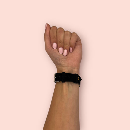 black-gold-samsung-galaxy-watch-7-(40mm)-watch-straps-nz-suede-watch-bands-aus